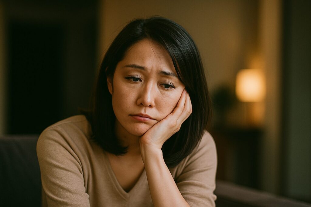 家庭で“妻・母”として扱われすぎている女性の画像です